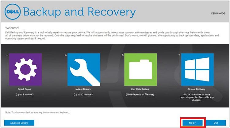Dell recovery and restore download